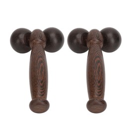 Holz-Handroller-Massagegerät, 2 Stück, Doppelkugel-Handroller-Massagegerät, Gesichts-Nacken-Muskeln, Ganzkörper-Holzroller Für Selbstmassage