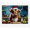 Highland Cow Printed Cutting Board | Worktop Saver | Chopping