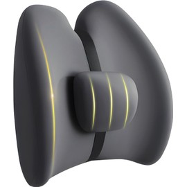 Soporte Lumbar para Auto y Oficina, Cojín Lumbar de Espuma Memory Foam