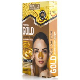 Beauty Formulas Purifying Gold Nose Pore Strips 6pcs