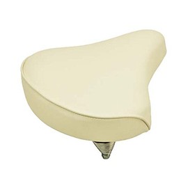 Alta Beach Cruiser Vinyl Bike Saddle, Multiple Colors. (White)