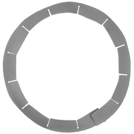 UAREBST Adjustable Pie Crust Shields, Silicone Baking Protectors, Cover Ring Tools Fits 8-11.4 Inch Pies, Baking Pie Pizza Crust Shield Protector Cover for Edges ﻿ (Grey)