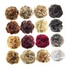 Gatuida Elastic Hair Scrunchie Bun Extension for Women Wavy Curly