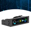 Computer Temp Monitor PVC Lens Panel Display 5 Sets Fan