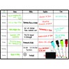 Meal Planner Whiteboard by DF Creations - Magnetic Weekly White