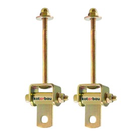 KOTARBAU® Swing Hook 118 mm Pack of 2 Hinge Bearings Playground Equipment Attachment Swing Hook Swing Mount Hammock Hook Galvanised Yellow Steel