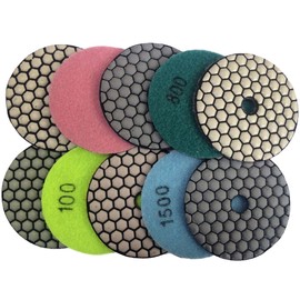 Konfor Marble Granite Diamond Polishing Pads 80mm 7pcs Set 50-3000#