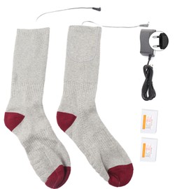 Heating Electric Rechargeable Adjustbale Temperature Winter Heated Thermal SockEU Plug 100-240V