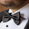 hzbaiyi Men's Bow Tie, Adjustable Bowtie, Classic Solid Color Pre-Tied
