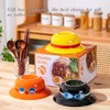 Straw Hat Ramen Bowl (Ceramic Bowl + Wooden Spoon +
