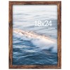 Fisnish 18x24 Picture Frame, Brown 18 x 24 Poster Frame