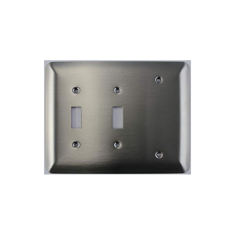 Mulberry Princess Style Satin Stainless Steel Three Gang Combo Wall