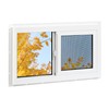 NOTASA Vinyl Basement Window, Bathroom Sliding Window 24" x 16"
