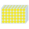 1000 Pieces, 25mm - Yellow Dot Stickers, Round Circle Sticky
