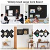 Ftumertly Large Cork Boards for Walls 12 Pack, Black Bulletin
