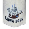 Sauna Hat 100% Wool Felt Embroidered Funny Logo "Sauna Boss"