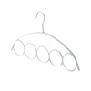 Scarf Stand with 5 Rings, Coat Racks, Plastic Hangers, Scarves