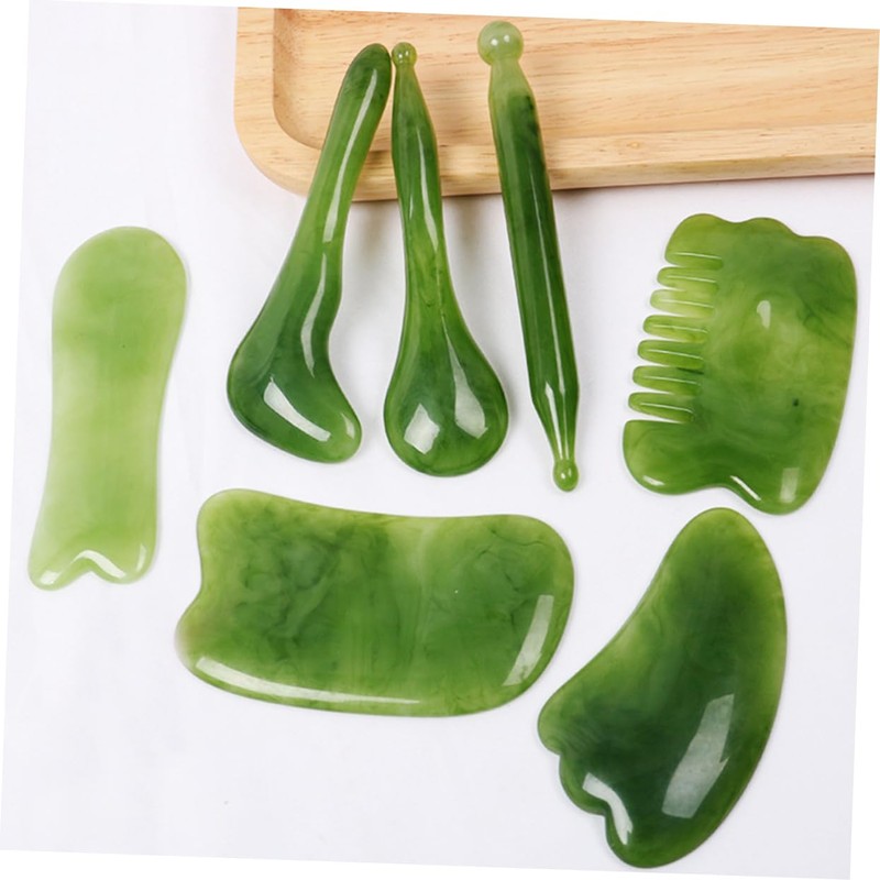 Healifty 1 Set 10pcs Gua Sha Massage Board Scalp Comb
