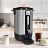 alelarocr Commercial Coffee Urn 50 Cups（12L, Stainless Steel Large-Capacity Coffee