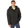 Cole Haan Signature Men's Classic Hooded Rain Jacket, Black, Small
