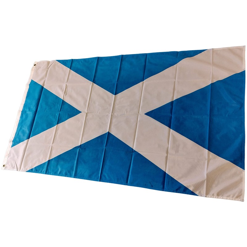 NWFlags Outdoor Heavy Scotland Flag 5ft x 3ft 110d Knitted