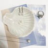 GO2HEJING Ring Dish Shell Shape Ceramic Jewelry Dish Tray, Decorative