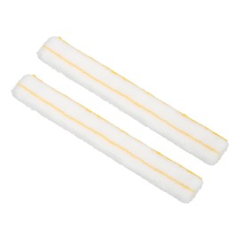 MECCANIXITY Microfiber Scrubber Replacement Head 17.72 Inch for Window Glass Marble Wall Home Bathroom, Yellow/White Pack of 2