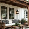 Milaii Outdoor Light Fixture 17" Copper Exterior Wall Lights Black
