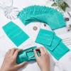 nbeads Pack of 24 Turquoise Microfibre Jewellery Bags, Cosmetic Bag,