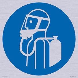 Mandatory: Use self-contained breathing appliance Sign - 300x300mm - S30