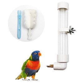 Bebedero para pájaros, dispositivo automático para beber pájaros, dispensador de agua para periquitos, botella de agua para beber pájaros, accesorios para jaula de pájaros, fuente de bebida, bebedor para conejo chinchilla