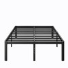LAKKURI 18 Inch High Platform Metal Queen Size Bed Frame,