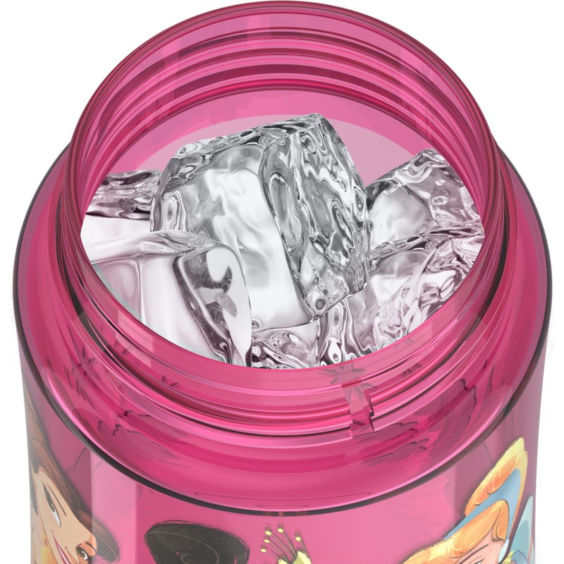 THERMOS FUNTAINER 16 Ounce Plastic Hydration Bottle with Spout, PRINCESS