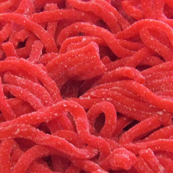 Sweet & Sour Strawberry Licorice Straws by Its Delish,5 lbs Bulk Bag