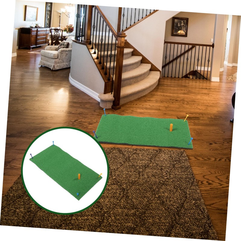 Mipcase Portable Indoor Golf Practice Mat Mini Golf Turf Hitting