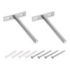 uxcell 2Pcs Floating Shelf Bracket - 5 Inch Wall Mounting