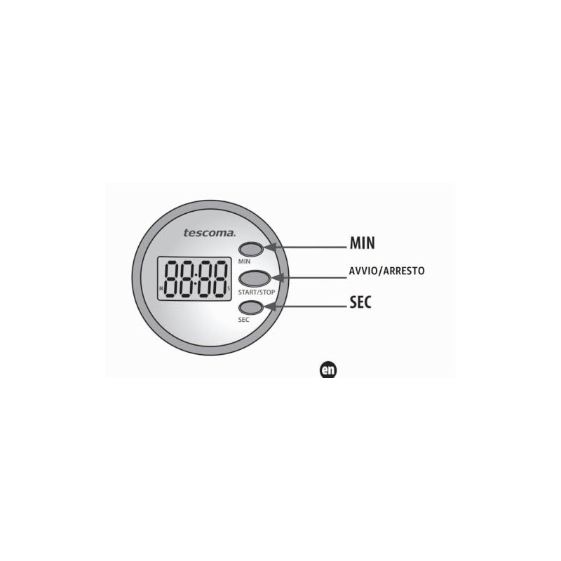 Tescoma 636076 Presto Timer da Cucina, Colori Assortiti