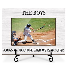 Brother Picture Frame, Friendship Picture Gifts For Men Friend Brother, Wooden Picture Frame For Birthday Thanksgiving Keepsake Holiday, 4X6 Photo Frame With Stand -42