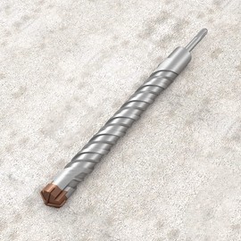 Windscreen4less 1-1/4" SDS Plus Hammer Drill Bit for Concrete Cement Rotary Masonry Hammer