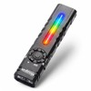 Mougcet Rechargeable EDC Flashlight 2200 Lumens, Flat Pocket Flashlight with