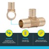 SharkBite 1-1/4 x 1-1/4 x 1 Inch Crimp Reducing Tee,