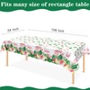 Paready 1 Pack Flamingo Tablecloth, Flamingo Party Disposable Tablecloths with