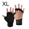 Workout Gloves - Wrist Support Fingerless Gloves,Breathable Workout Gloves Antislip