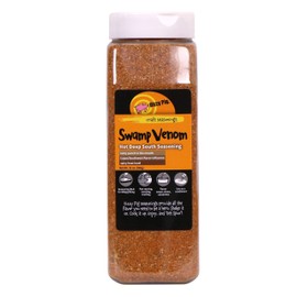 Dizzy Pig Swamp Venom Hot Deep South Seasoning Rub (Quart Shaker) - Seasons Around 120lbs of Food - Hand Made in the USA - MSG Free, Gluten Free
