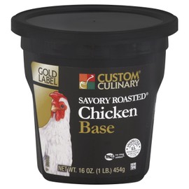 Gold Label Savory Roasted Chicken Base, 1 lb, 6 per case