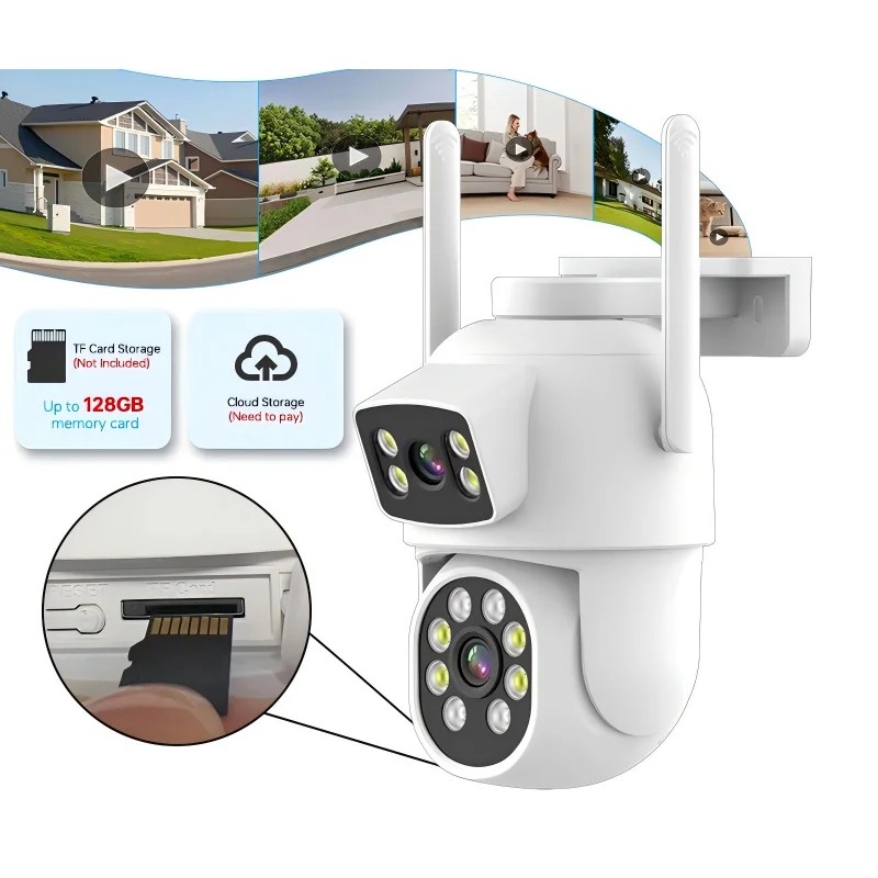 Hot Selling Indoor and Outdoor Camera Cloud and SD Card