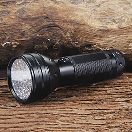 51 UV LED Scorpion Detector Hunter Finder Ultra Violet Blacklight Flashlight (Black)