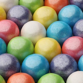Gumballs for Gumball Machine - Shimmer Spring Mix 1 Inch Large Gumballs - Assorted Fruit Flavored Bubble Gum for Kids - Sweet Chewing Gum Balls in Bulk 1.7Lb