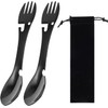 Utility Camping Spork Functional Spork Stainless Steel Spork Outdoor Spoon