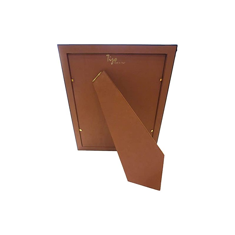 Tizo 5" X 7" Brown Wooden Frame with Inlaid Border,
